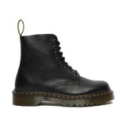 Dr. Martens Svarta Läderankelboots för Kvinnor Black, Dam