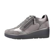 Geox Stiliga Avslappnade Sneakers för Kvinnor Gray, Dam