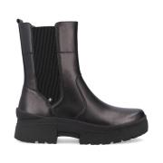 Rieker Svarta Stängda Ankelboots Black, Dam