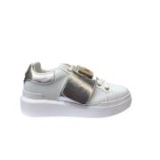 Pollini Nuke45 Sneakers - Vit/Silver White, Dam