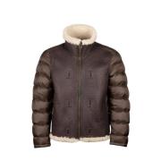 Ten C Shearling Fodrad Jacka Brown, Herr