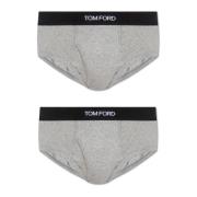 Tom Ford Märkeskalsonger tvåpack Gray, Herr