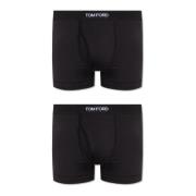 Tom Ford Märkta boxershorts två-pack Black, Herr