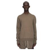 Rick Owens Tränings T-shirt i ekologisk bomull Brown, Herr