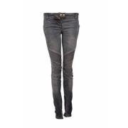 Balmain Pre-owned biker jeans Blue, Dam