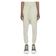 Rick Owens Organiska bomulls Prisoner Sweatpants Beige, Dam