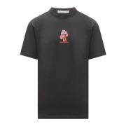 Department Five Crew Neck T-shirt med Unik Bröstficka Black, Herr