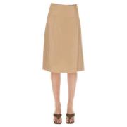 Arma Midi Skirts Beige, Dam