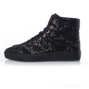 Chanel Vintage Pre-owned Tyg sneakers Black, Dam