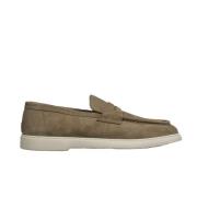 Doucal's Tvätt Loafers - Stilfulla och Tidlösa Beige, Herr