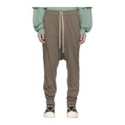 Rick Owens Prisoner Sweatpants med Dragsko Brown, Herr