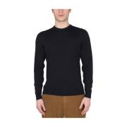 Drumohr Round-neck Knitwear Blue, Herr