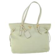 Prada Vintage Pre-owned Tyg totevskor Beige, Dam