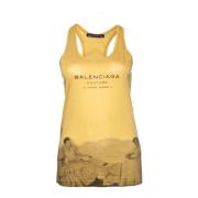 Balenciaga Vintage Begagnad topp Yellow, Dam