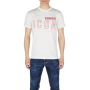 Dsquared2 Ikonisk Herr T-Shirt White, Herr