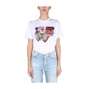 Dsquared2 Jätte bro t-shirt White, Dam