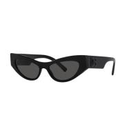 Dolce & Gabbana DG CrossedLarge Solglasögon Black, Dam