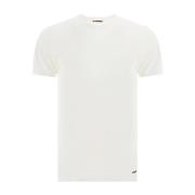 Jil Sander Vit T-Shirt - Regular Fit - 100% Bomull White, Herr