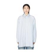 Our Legacy Pinstripe Popover Skjorta Blue, Dam