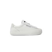 Tommy Hilfiger Vita Läder Cupsole Sneakers White, Dam