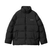 Carhartt Wip Svart Springfield Jacka - Quiltad och Vadderad Design Bla...