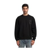 Covert Round-neck Knitwear Black, Herr