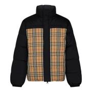 Burberry Beige Reversibla Kappor med Burberry Check Design Beige, Herr