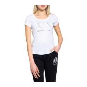 Armani Exchange T-skjorta tryck White, Dam