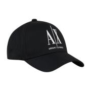 Armani Exchange Axel stor logotyp Black, Herr