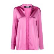 Jacquemus Rosa La chemise Notte logo-plaque skjorta Pink, Dam