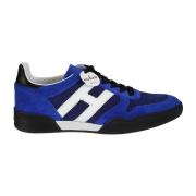 Hogan Högkvalitativa lädersneakers Blue, Herr