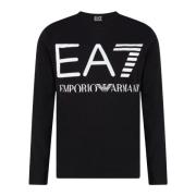 Emporio Armani EA7 Long Knitwear Black, Herr