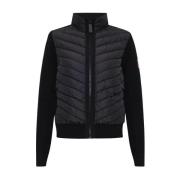 Canada Goose Cardigan med quiltad frontal Black, Dam