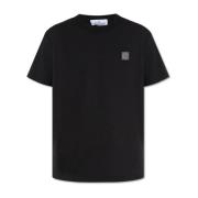 Stone Island T-shirt med logopatch Black, Herr