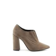 Made in Italia Studded Suede Pumps Brown, Dam
