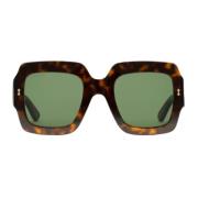 Gucci Fyrkantiga solglasögon Gg1111S-002 Brown, Unisex