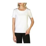 Moschino Dam Logo Bomull T-shirt White, Dam