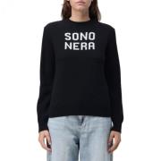 MC2 Saint Barth Svart Crewneck Tröja Black, Dam