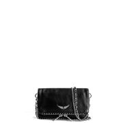 Zadig & Voltaire Rock Nano Studs Pouch Black, Dam