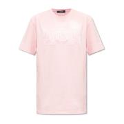 Versace T-shirt med logotyp Pink, Dam