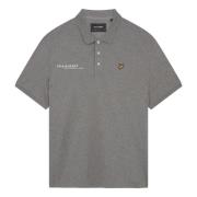 Lyle & Scott Koordinerad Tryck Polo Tröja Gray, Herr