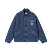 Carhartt Wip Autentisk Arbetsstil DenimDenim Jacka Blue, Herr