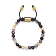 Nialaya Women's Beaded Bracelet with Botswana Agate, Garnet, Agate and...