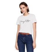 Tommy Hilfiger Heritage Crewneck T-Shirt White, Dam