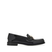 Salvatore Ferragamo Svarta läder slip-on mockasiner Black, Dam