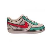 Nike Custom Comics Court Vision Sneakers White, Herr