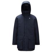 K-Way Blå Heavy Parka Blue, Herr