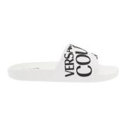 Versace Jeans Couture Gummy Slide Skor White, Herr