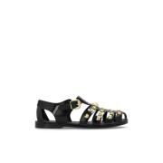 Moschino Sandaler med logotyp Black, Dam