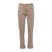 Brunello Cucinelli Rullade manschetter regular fit jeans Brown, Dam